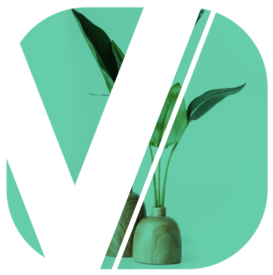 logo with plant